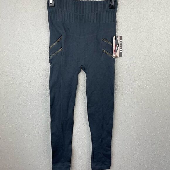 NWT ShoSho Body Slimming Capri Fleece Leggings One Size - Picture 1 of 5